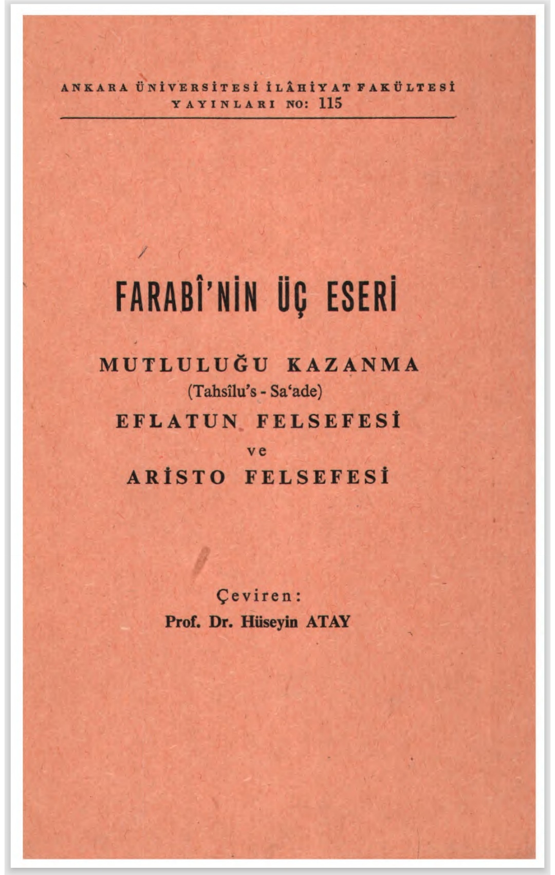 Farabî'nin Üç Eseri