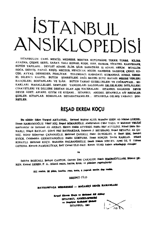 Reşat Ekrem Koçu - İstanbul Ansiklopedisi